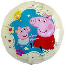 18in PEPPA PIG WITH LITTLE BABY FOIL BALLOON